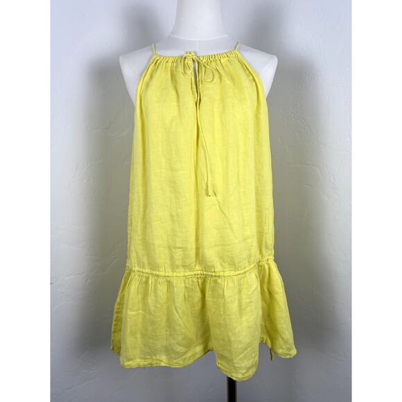 J. CREW Yellow Linen Sundress (Womens Size: Medium) - Picture 1 of 11